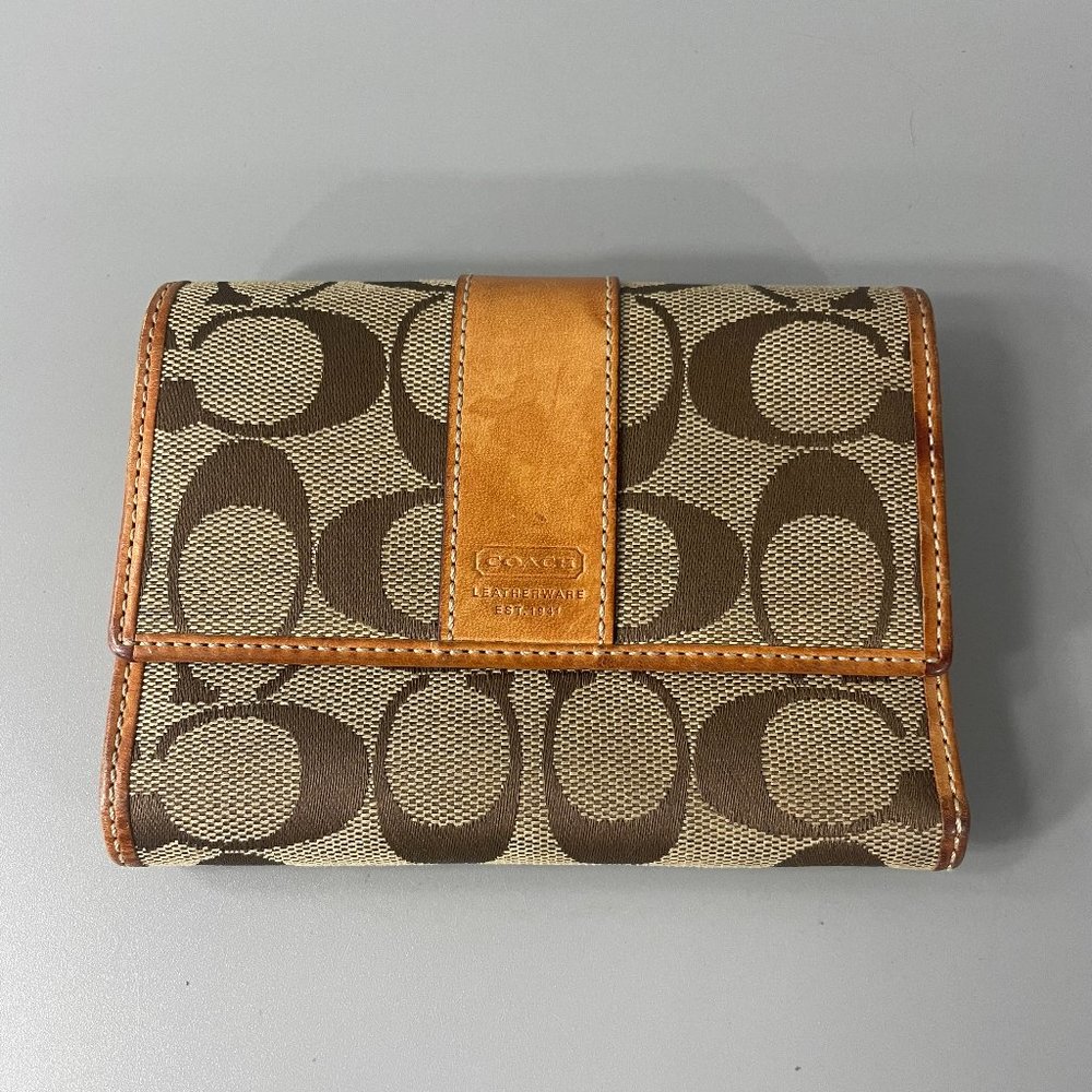 Vintage Coach CC Signature Bifold Wallet